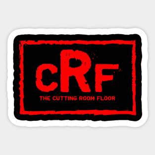 The Cutting Room floor red Sticker